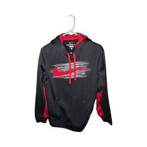 Nike Therma-FIT Pullover Hoodie Black/Red Men's S
